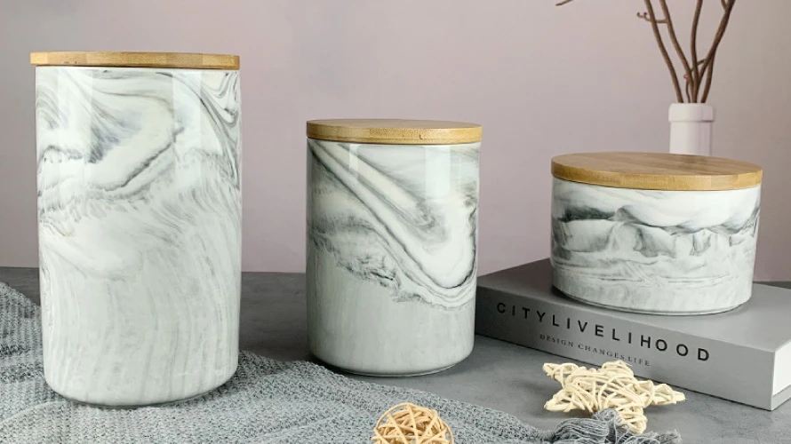ceramic canister set-- 1 ceramic canister set-- 1