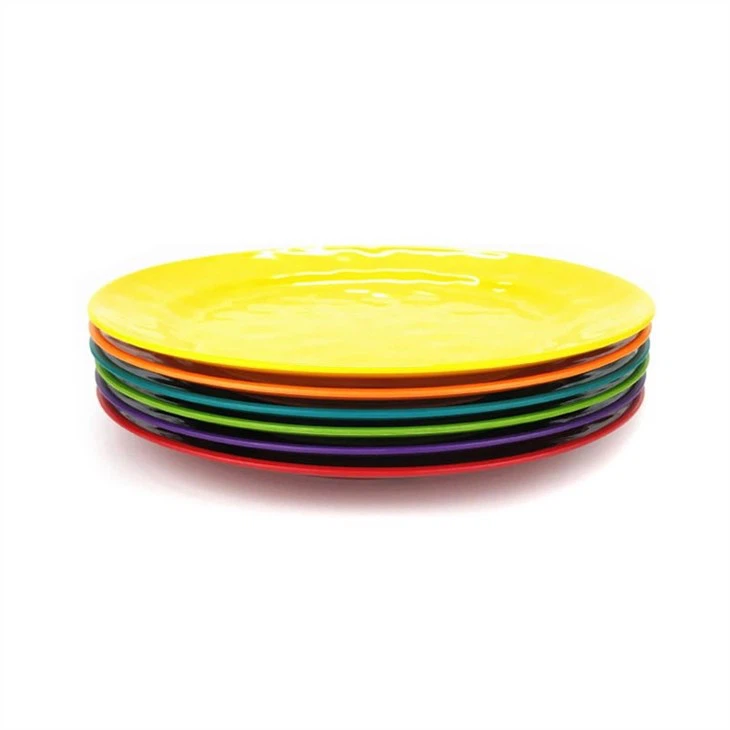 red melamine plates 2