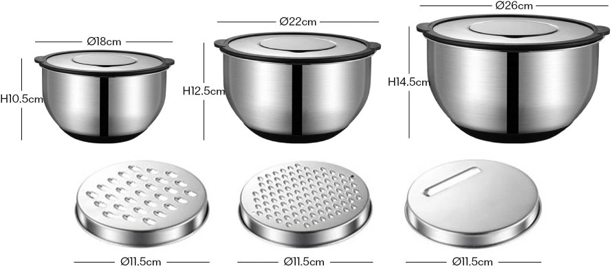 mixing bowl with grater 8